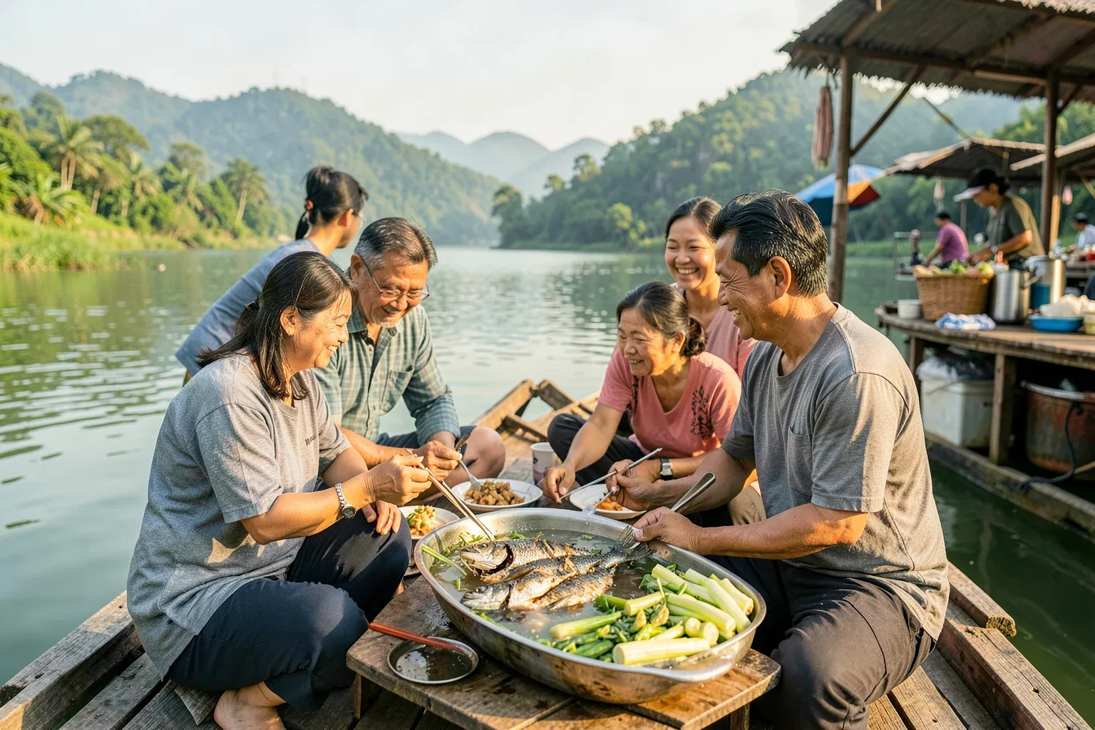 Ăn cá hồ Trị An: cá lăng, cá mè, cá chép làm món gì và chọn bè thế nào
