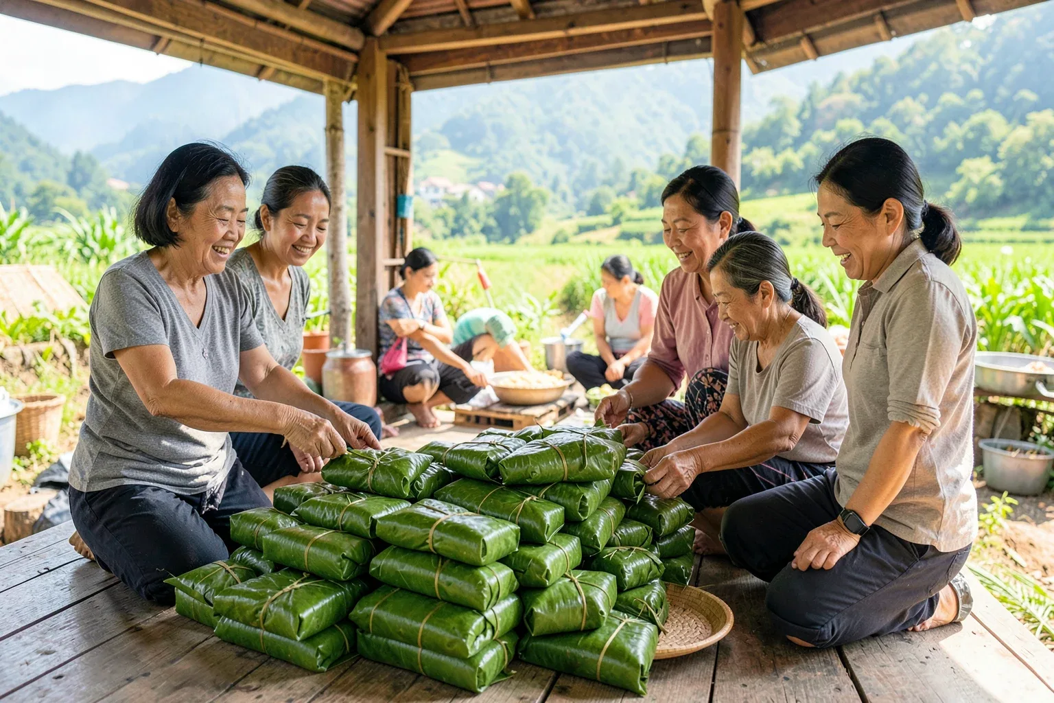 Bánh chưng Bờ Đậu: vì sao xanh dẻo, luộc bao lâu và ăn thế nào cho ngon