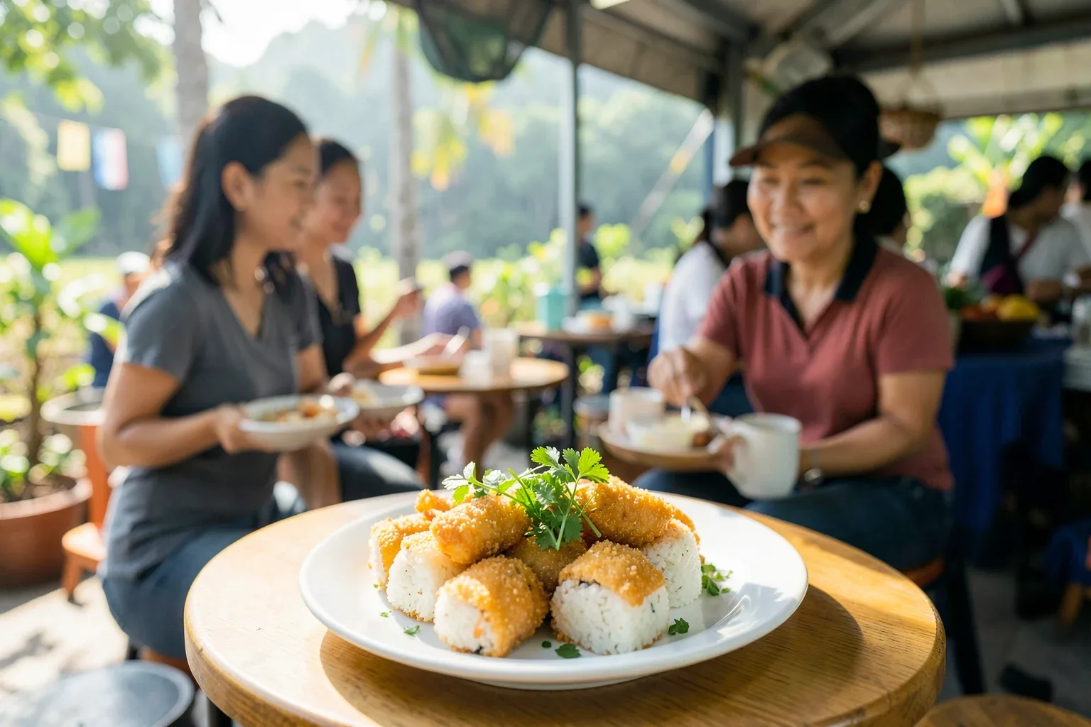 Bánh cuốn chả mực Hạ Long: bữa sáng vùng biển và cách tự giã chả mực