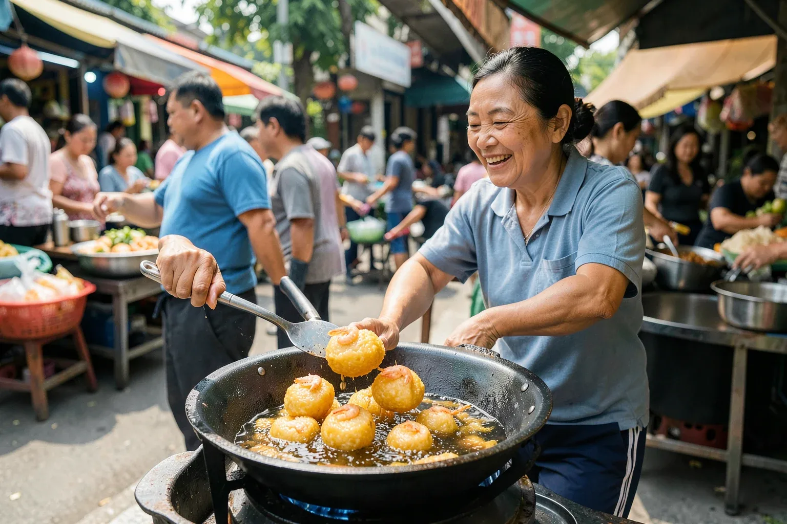 Bánh giá Chợ Gạo: món chiên giá tôm của Tiền Giang cũ ăn và làm thế nào