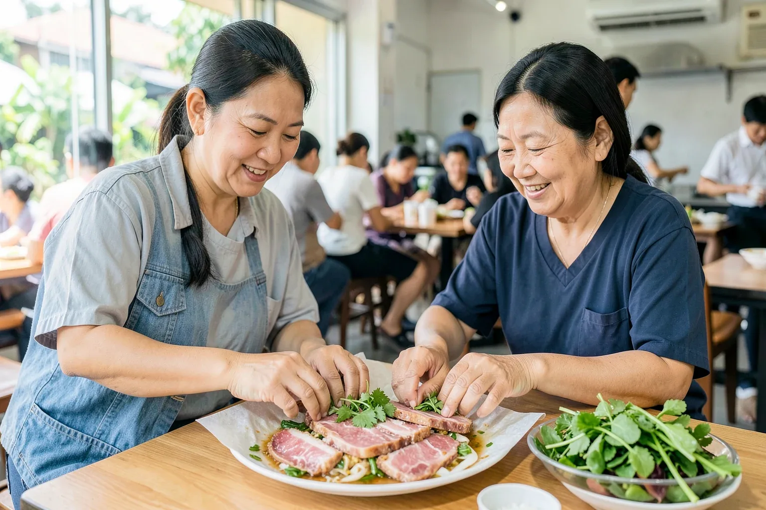 Bánh tráng cuốn thịt heo Đà Nẵng: thịt hai đầu da và mắm nêm