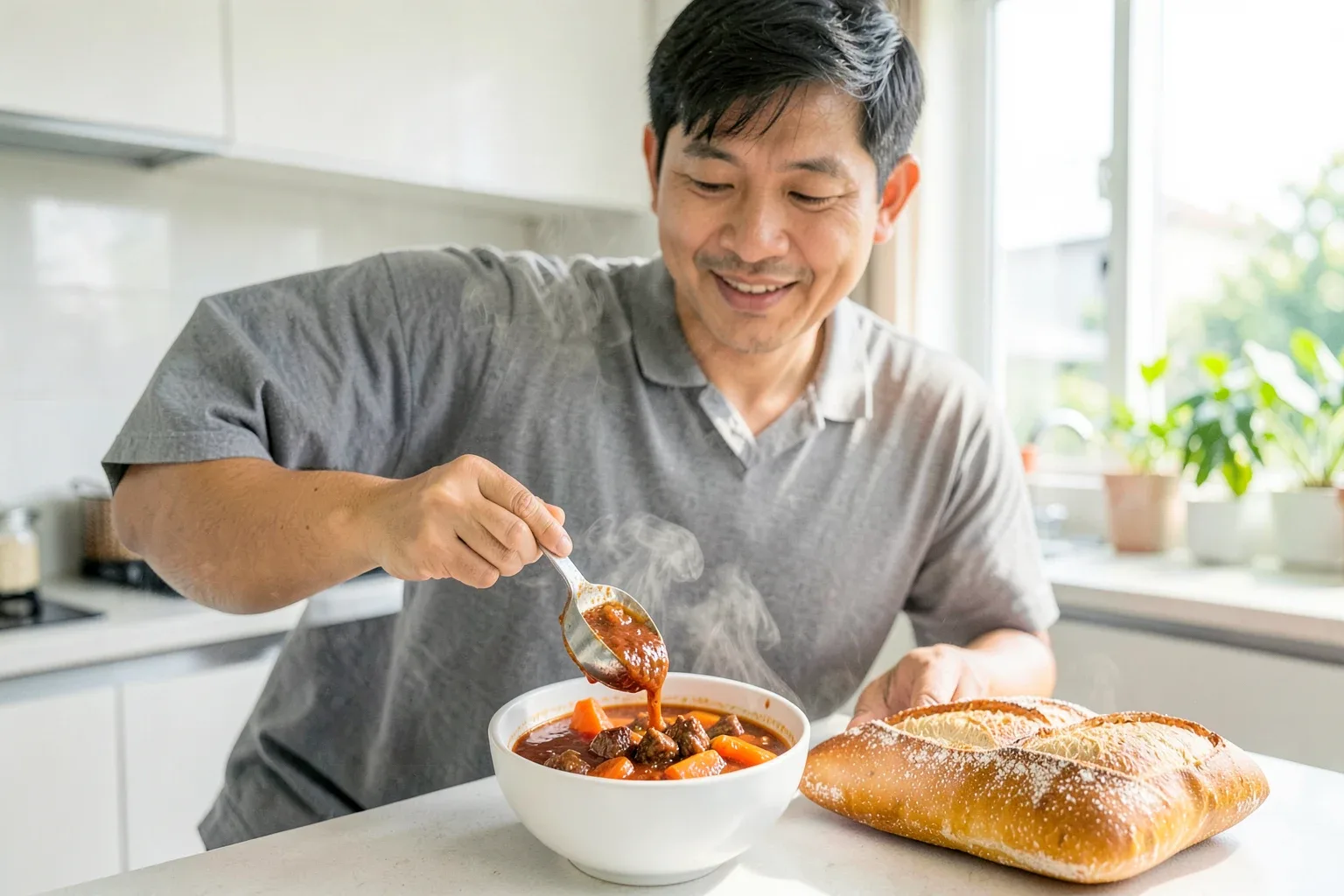 Bò kho Sài Gòn cho 6 người: định lượng, cách ướp và hầm bắp bò mềm