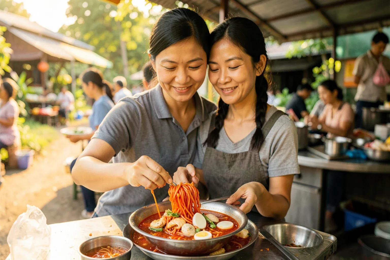 Bún đỏ Buôn Ma Thuột: sợi đỏ, nước cua và cách ăn của người phố núi