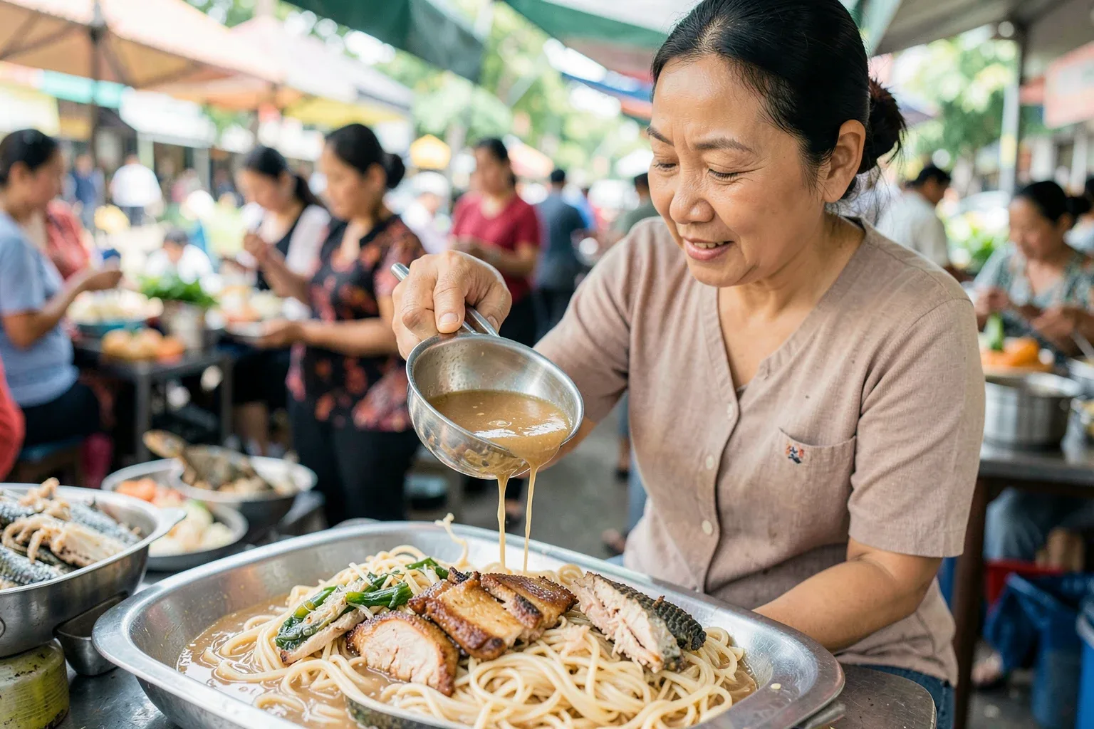 Bún nước lèo Sóc Trăng: mắm bò hóc, củ ngải bún và cách nấu nồi nước lèo