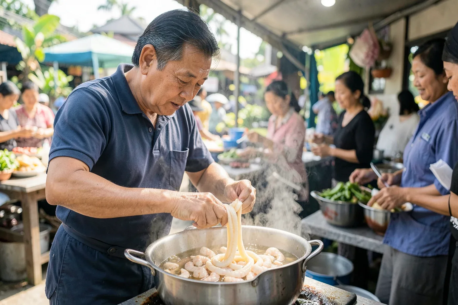 Bún suông Trà Vinh: con suông làm từ gì, ăn với gì và nấu lại tại nhà