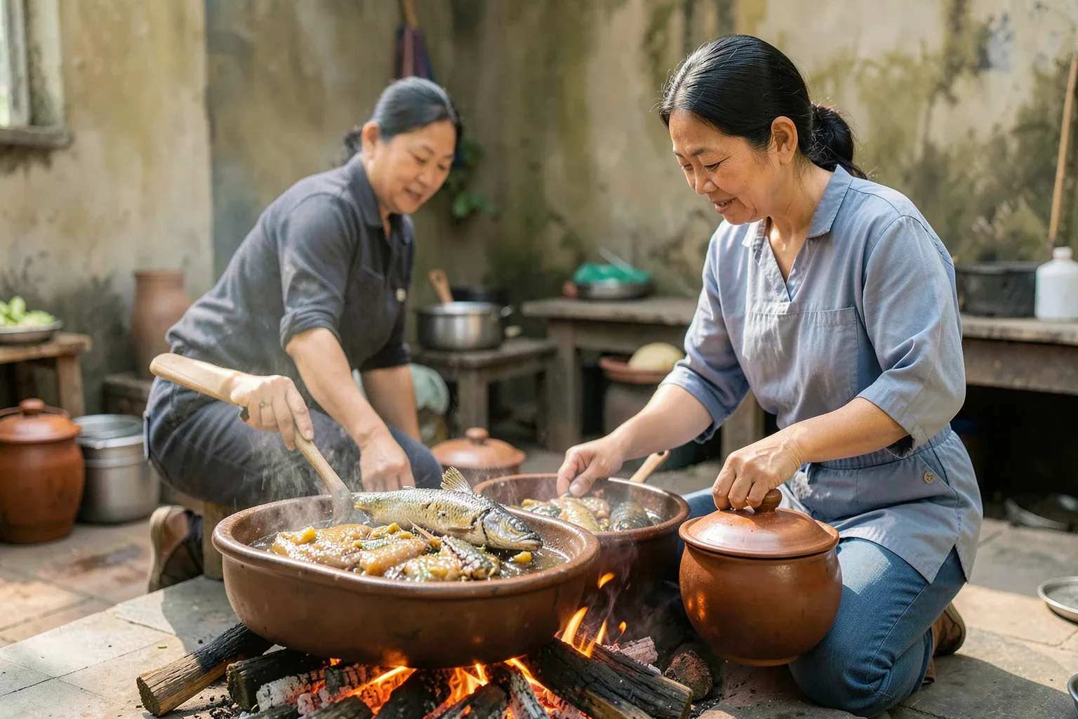 Cá kho làng Vũ Đại: niêu đất, củi nhãn và cách kho cá trắm mềm xương tại nhà