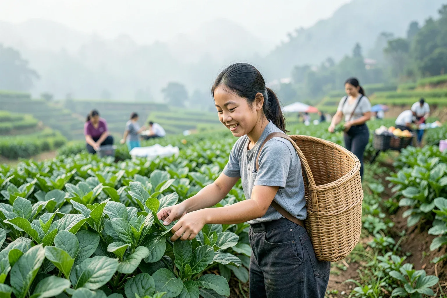 Cải mèo Lai Châu: rau mùa đông của người Mông và năm món nấu từ cải