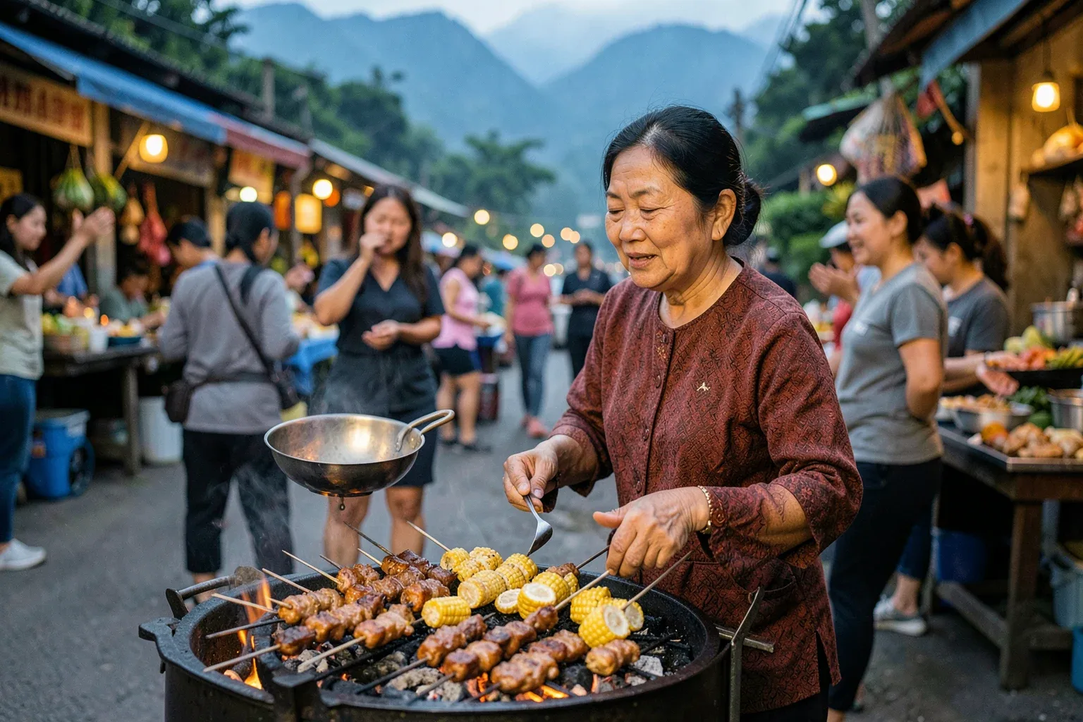 Đồ nướng phố đêm Sa Pa: món nào nên thử, chọn bếp thế nào để khỏi ngán