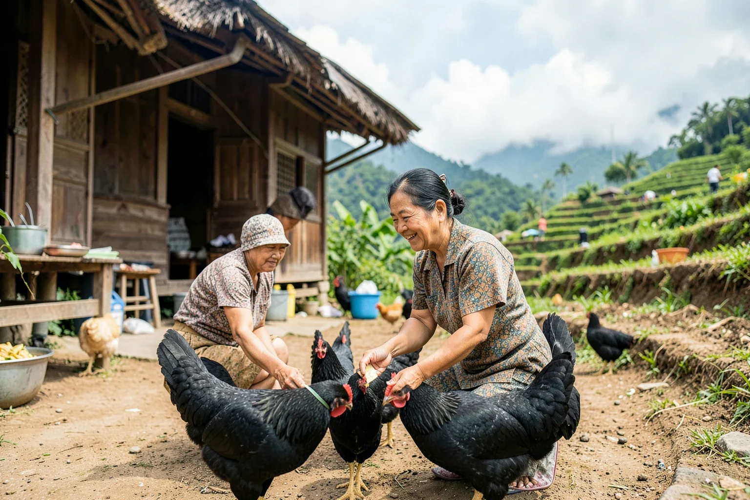 Gà đen của người Mông Lai Châu: hấp, hầm thảo quả hay nướng mắc khén