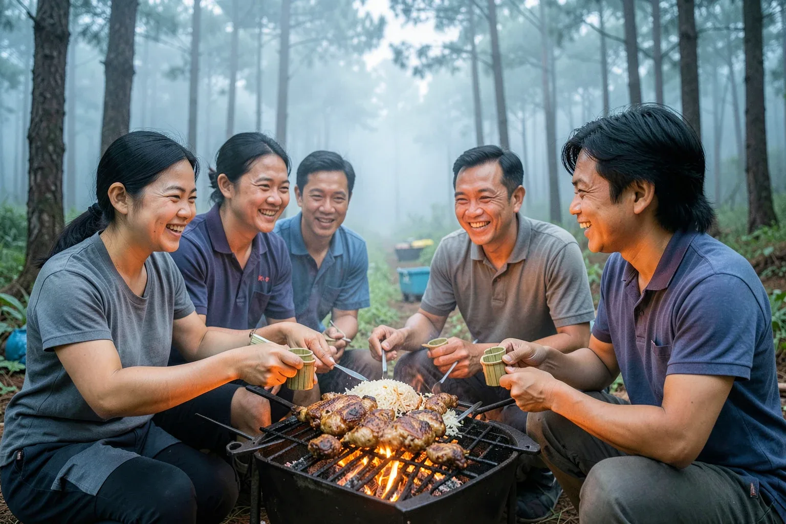 Gà nướng cơm lam Măng Đen: ăn thế nào và làm lại ở nhà ra sao