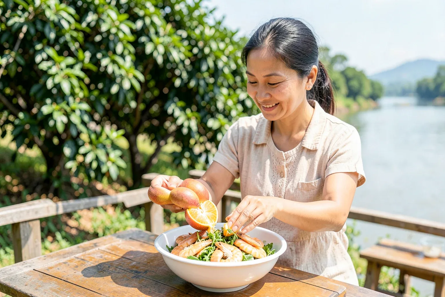 Gỏi bưởi Tân Triều: trộn sao cho tép bưởi giòn, không đắng, không chảy nước