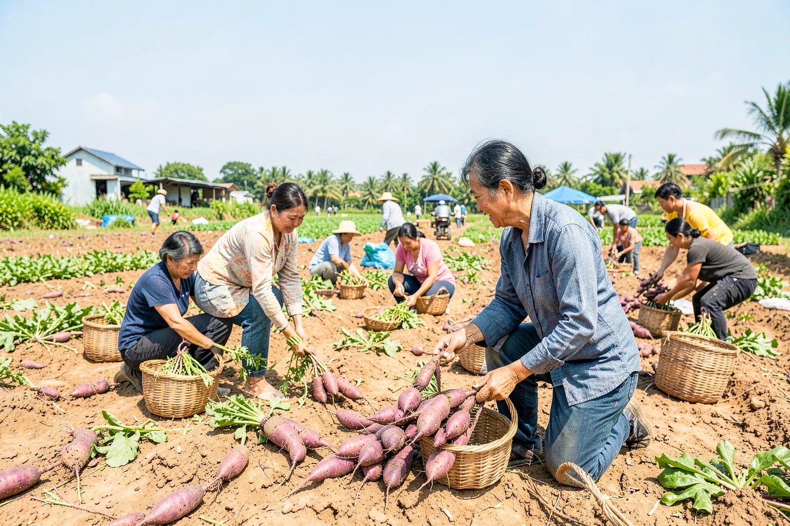 Khoai lang Bình Tân nấu món gì: luộc, nướng, khoai lang kén và chè