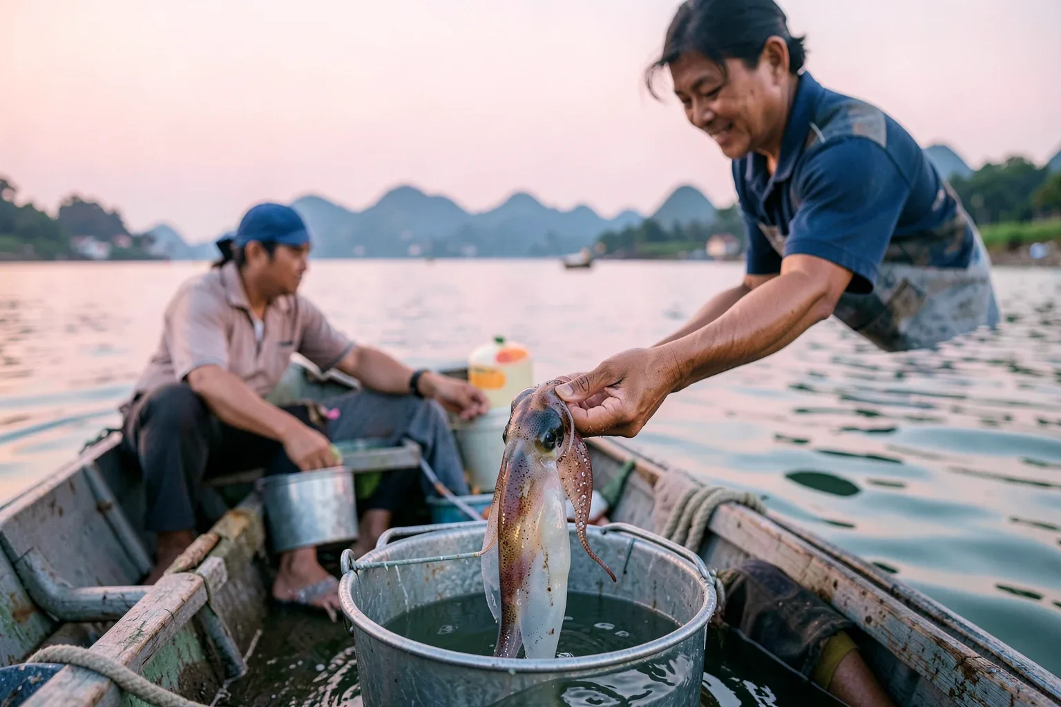 Mực nhảy Vũng Áng: mùa câu, cách chọn và năm cách ăn mực tươi ở Kỳ Anh