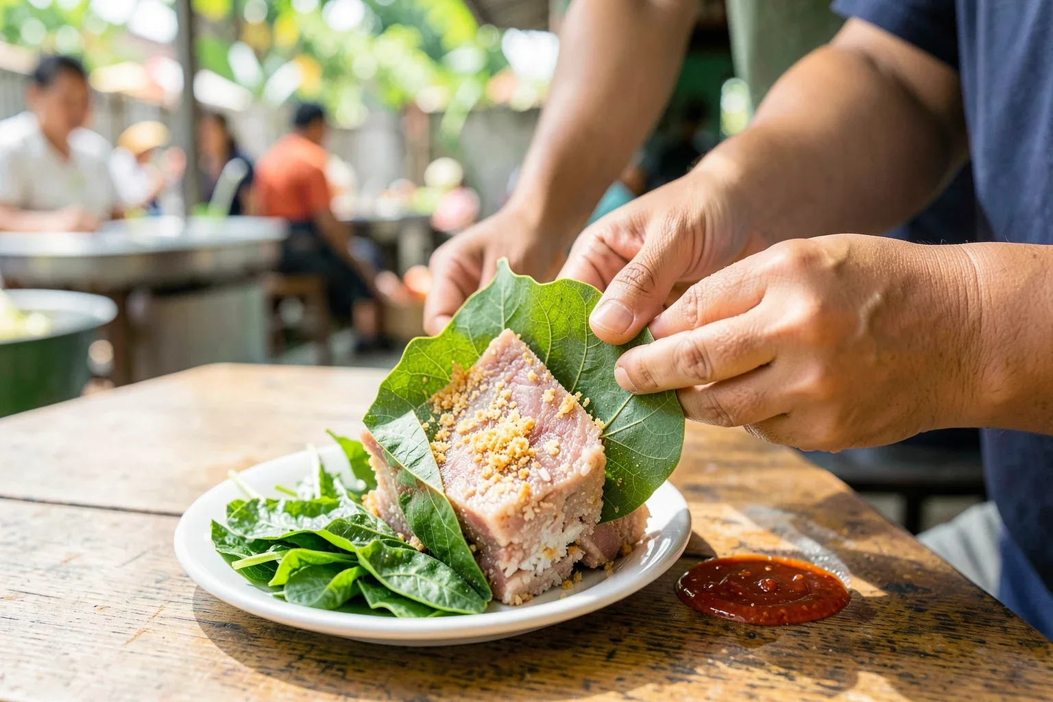 Nem Bùi Thuận Thành: nem thính gói lá sung, ăn sao cho đúng điệu Kinh Bắc