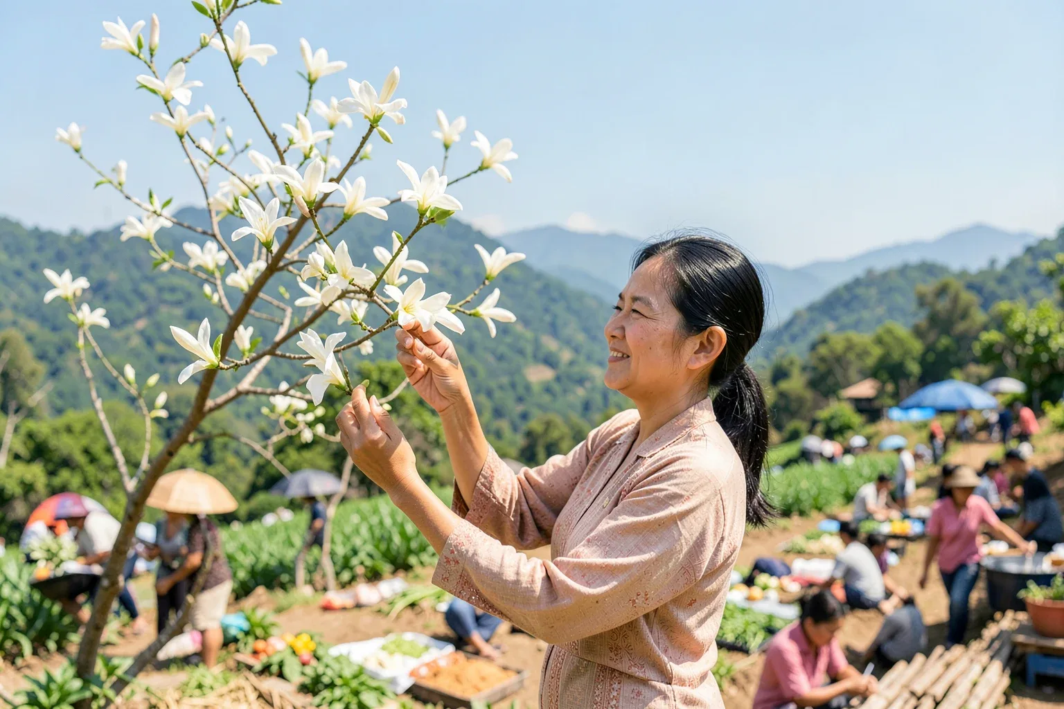 Nộm hoa ban Điện Biên: ăn hoa thế nào trong mùa ban nở tháng ba