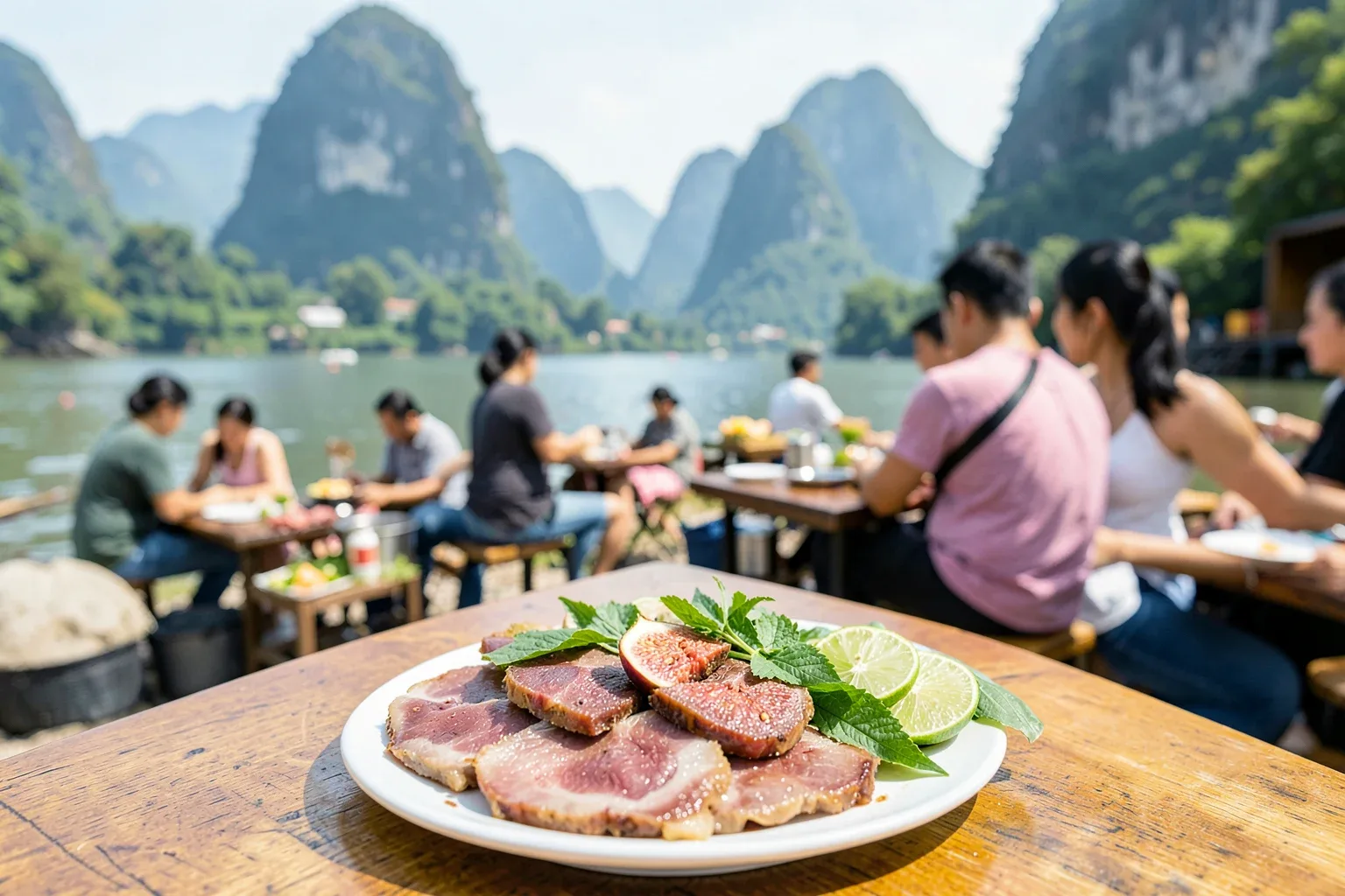 Thịt dê núi Ninh Bình: tái chanh, nướng, lẩu và cách ăn đúng kiểu