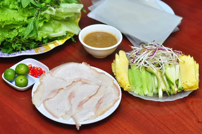 Đặc sản Bánh tráng thịt heo với hương vị đậm đà, ngon tuyệt