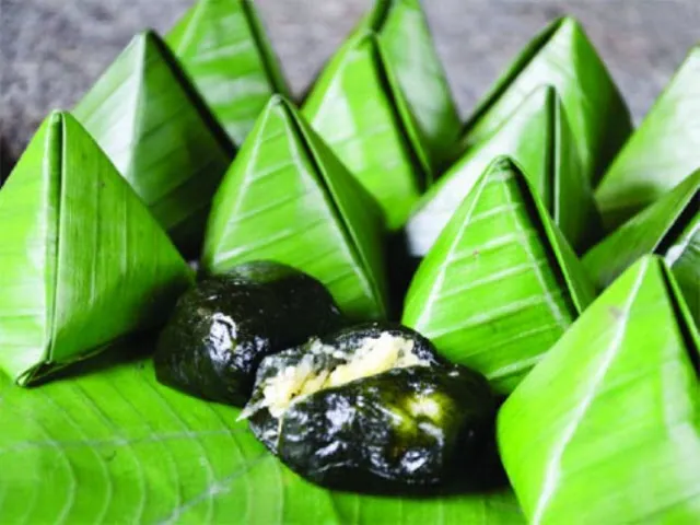 Đặc sản Bánh Ít lá gai, hương vị thơm ngon đặt biệt