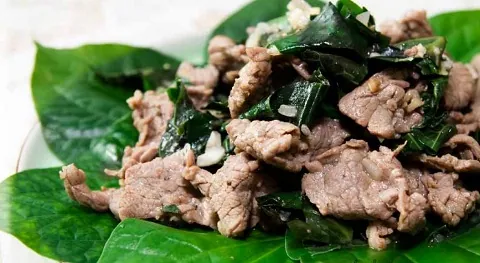 Thưởng thức đặc sản Bò xào lá giang thơm ngon