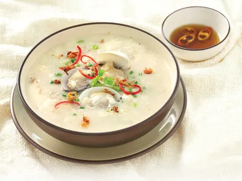 Cách nấu cháo nghêu đúng hương vị Cát Bà