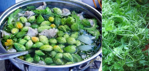 Lẩu lá khổ qua rừng đặc sản Đồng Nai