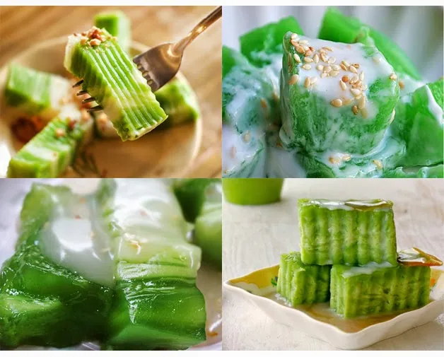 Đặc sản bánh đúc lá dứa Cần Thơ – Món quà quê đơn giản mà ngon miệng