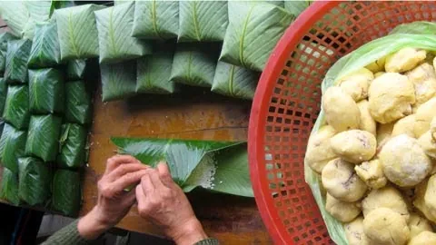 Đặc sản bánh chưng Bờ Đậu ở Thái Nguyên