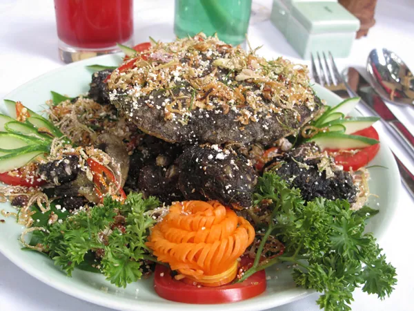 Món đặc sản rùa rang muối bổ dưỡng của Cà Mau