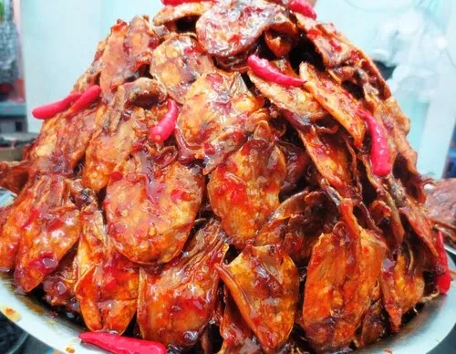 Món mực ngào tỏi ớt, đặt sản Qui Nhơn Bình Định