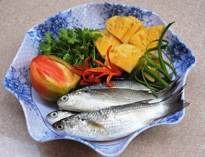 Canh cá đối xếp ngọt ngon đậm tình miền Trung