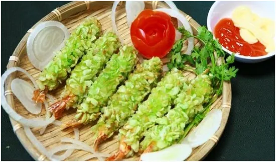 Cách làm tôm chiên cốm ngon và lạ miệng