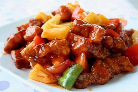 Hết cơm với thịt lợn sốt dứa chua ngọt