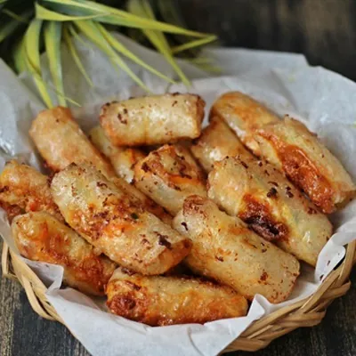 Chả giò tôm gà cho cuối tuần thêm rôm rả