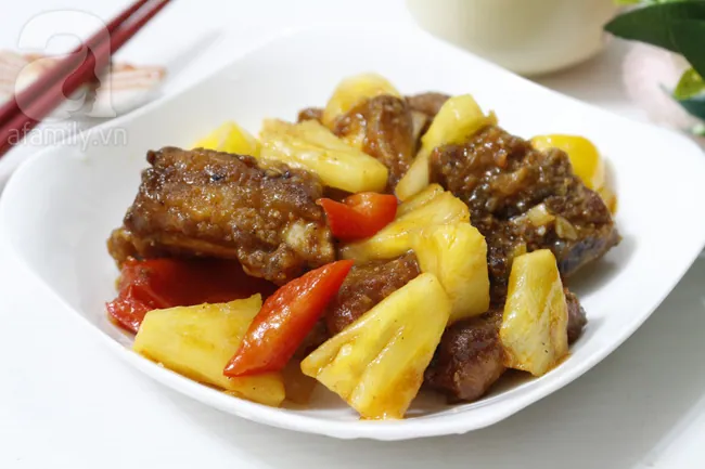 Cách làm món sườn rim dứa thơm ngon ai ăn cũng phải khen