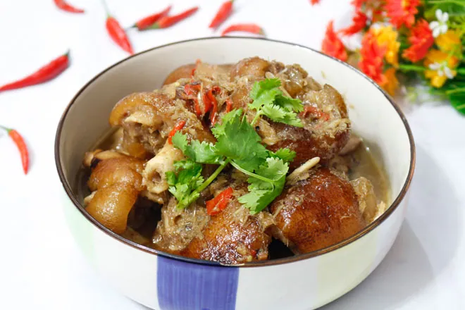 Làm món chân giò giả cầy siêu ngon cho ngày đông lạnh