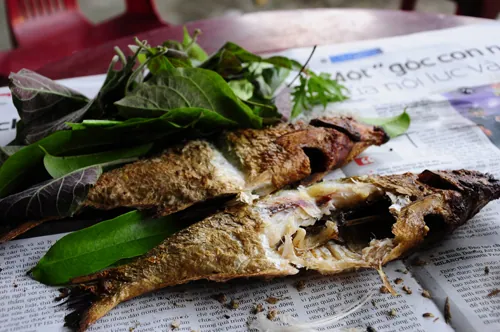 Thưởng thức cá nướng sông Đà thơm lừng đất Hòa Bình