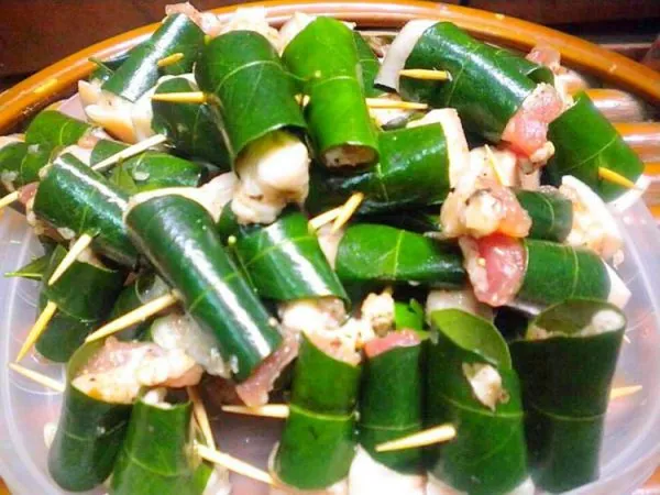 Thịt trâu nướng lá bưởi Hòa Bình thơm ngon đậm đà
