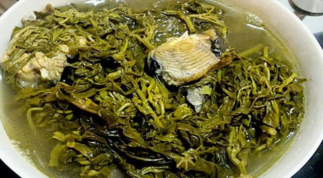 Đặc sản độc đáo rau sắn muối chua Phú Thọ
