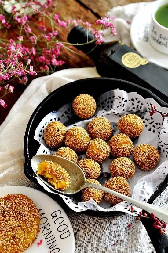 Bánh khoai lang gạo nếp chiên giòn, khó mà giảm cân