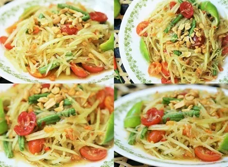Nguyên văn công thức làm gỏi đu đủ chua cay của người Thái