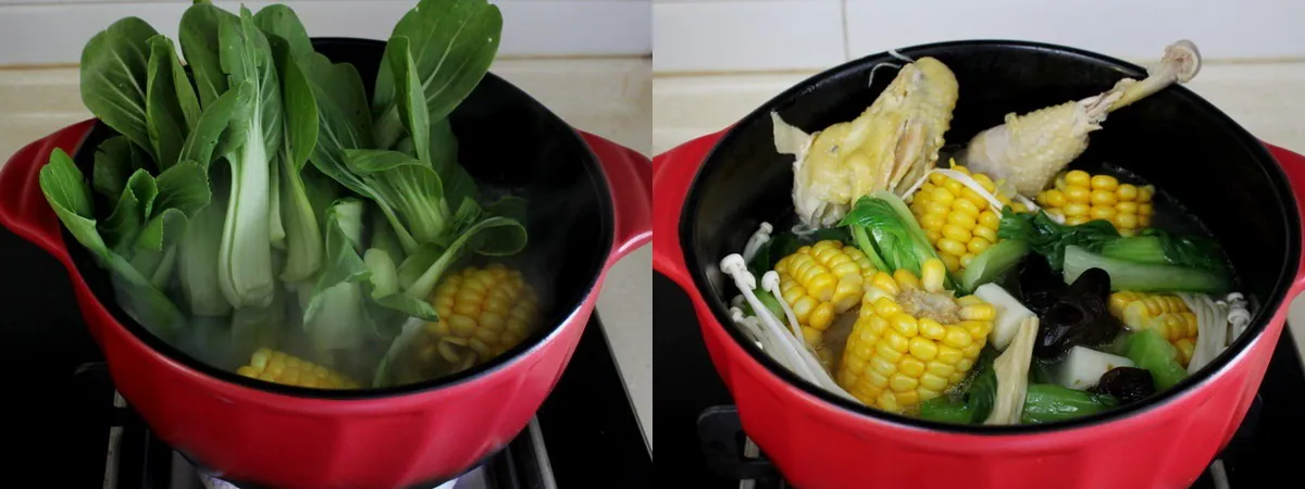 Canh gà hầm rau củ bồi bổ sức khỏe sau kì nghỉ lễ ăn uống qua loa